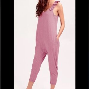 Smash + Tess sweetheart Mauve Jumpsuit s